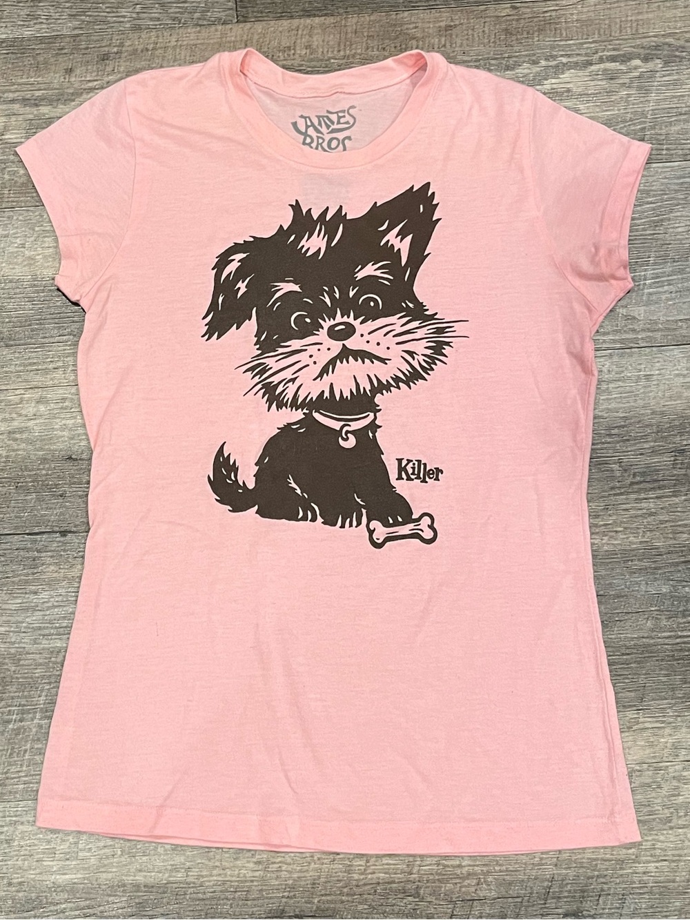 Pink and Brown Dog Graphic Tee